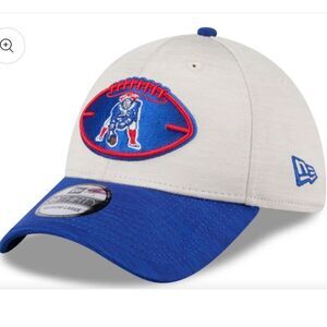 New England Patriots New Era 2024 Sideline Historic 39THIRTY Flex Hat Stone-Roya